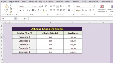 Alterar as Casas Decimais dos Valores das Células
