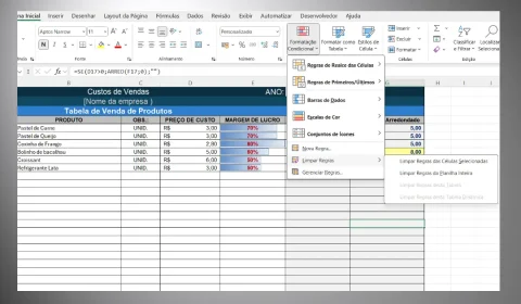 Limpar Formatação Condicional no Excel