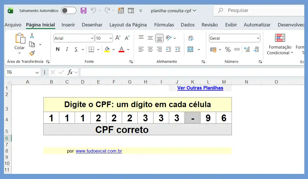 Entenda a planilha de cálculo do CPF