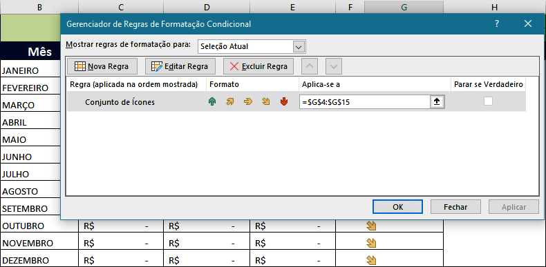 Formatação Condicional na Planilha de Excel Usando Fórmulas