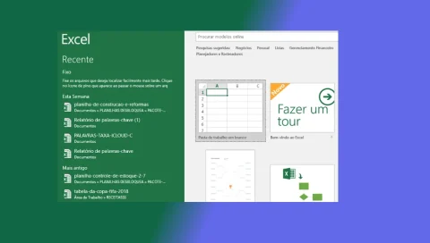 Iniciando o Microsoft Excel primeira planilha telas linhas e colunas