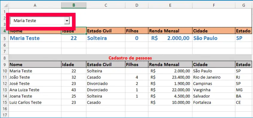 Criando a Caixa de Combinação no Controle Active X