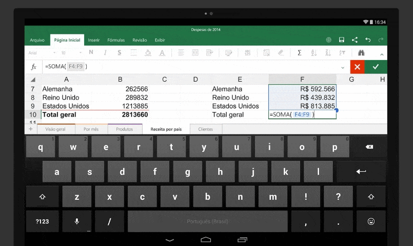 Excel Para Tablet