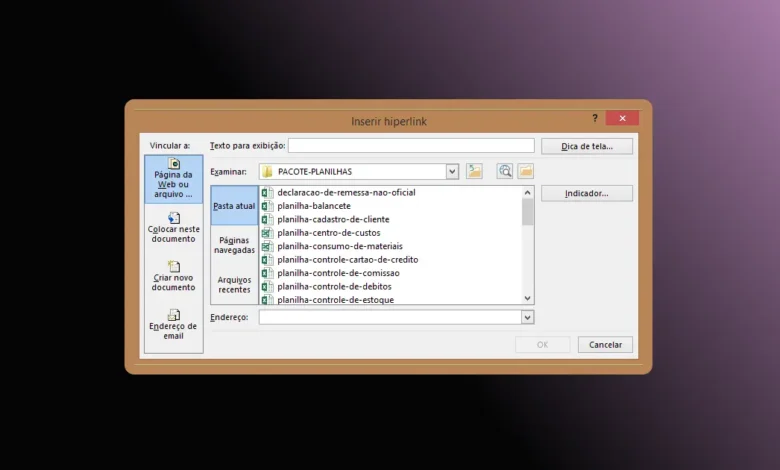 Como Adicionar Hiperlink Para Outras Planilhas