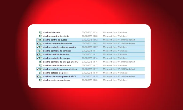 Abrir Arquivos de Excel em Massa