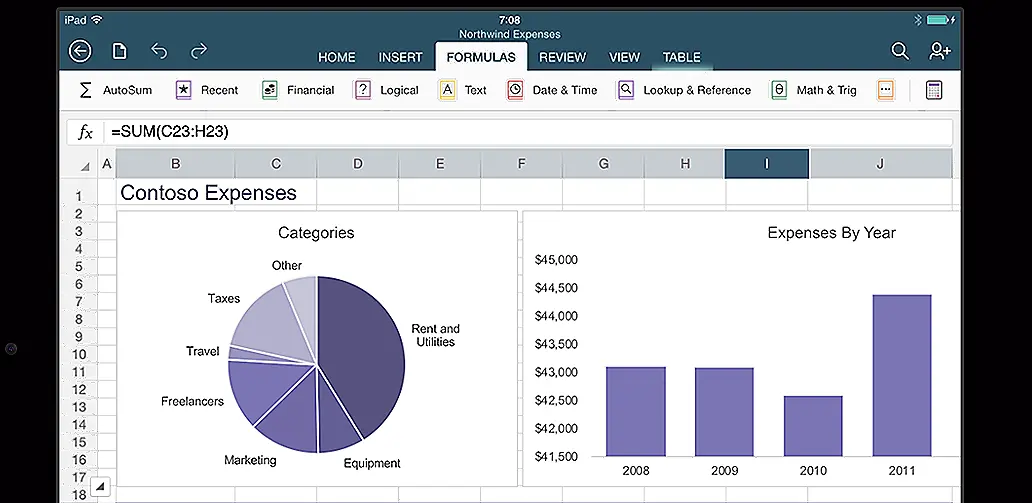 Você tem Tablet para usar o Excel?