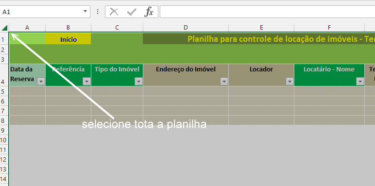 Selecionar Planilha