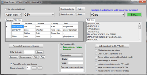 Converter Contatos do Excel para vCard