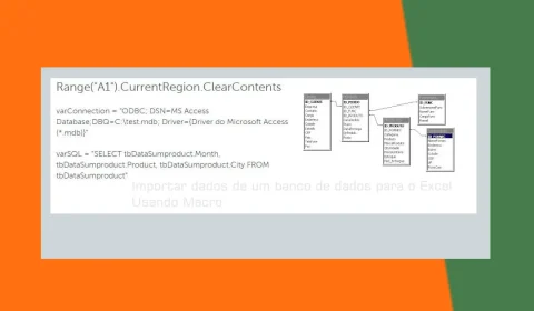 Extrair Dados de Um Banco de Dados Para o Excel Usando Macros