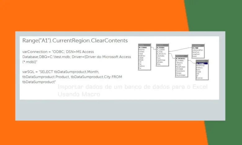 Extrair Dados de Um Banco de Dados Para o Excel Usando Macros