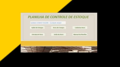 Fazer uma Planilha de Controle de Estoque Passo a Passo