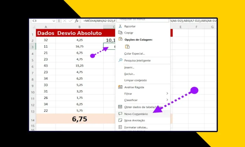 Adicionar um Comentário na Planilha de Excel