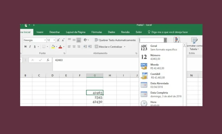 Mudar de Números Para Data no Excel