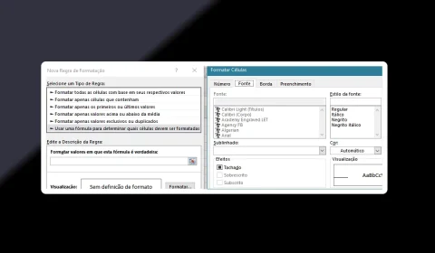 Fórmula Para Aplicar Formatação Condicional no Excel