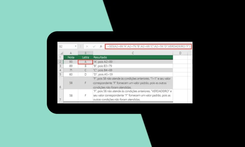 Função SES Excel 2016 ou Superior