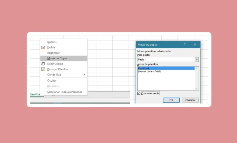 Cópia de uma Planilha de Excel