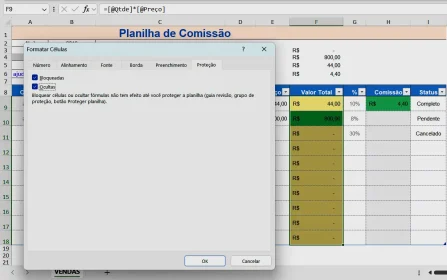 Ocultar e Proteger Fórmulas da Planilha