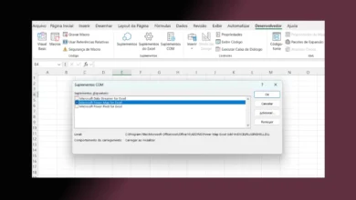Adicionar ou Remover um Suplemento COM no Excel