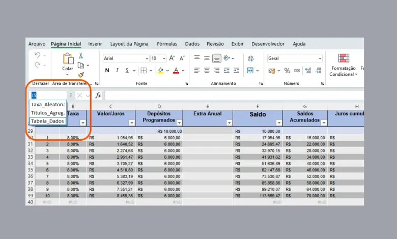 Como Usar Nomes em Fórmulas do Excel