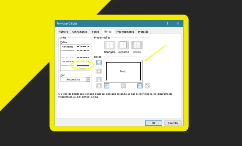 Como Alterar a Largura das Bordas de Célula no Excel