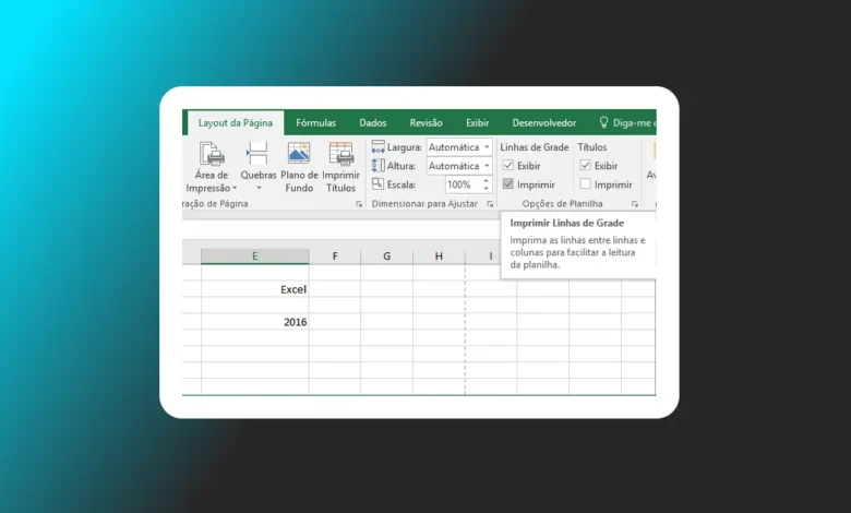 Imprimir Linhas de Grade em uma Planilha de Excel