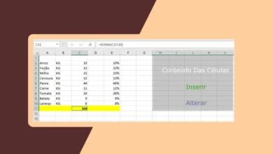 Inserir e Alterar o Conteúdo da Célula na Planilha de Excel
