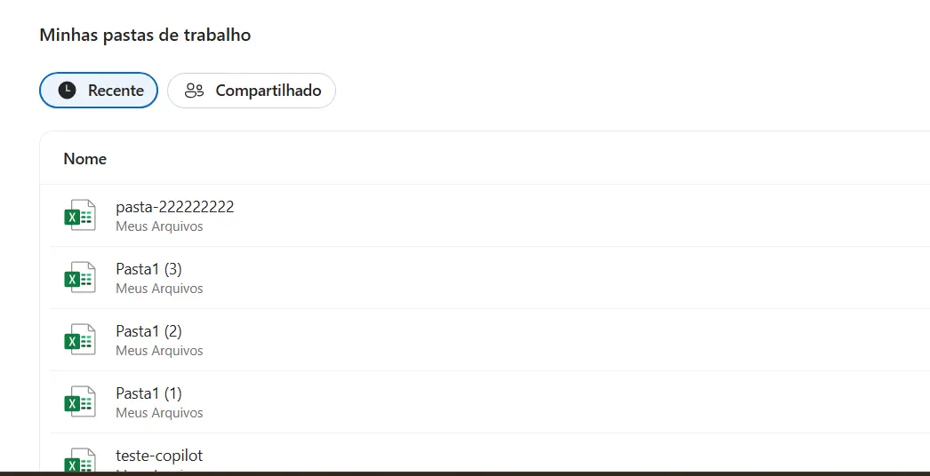 Abrir Planilha Existente online