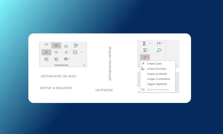 Alterar o Alinhamento do Texto na Planilha de Excel