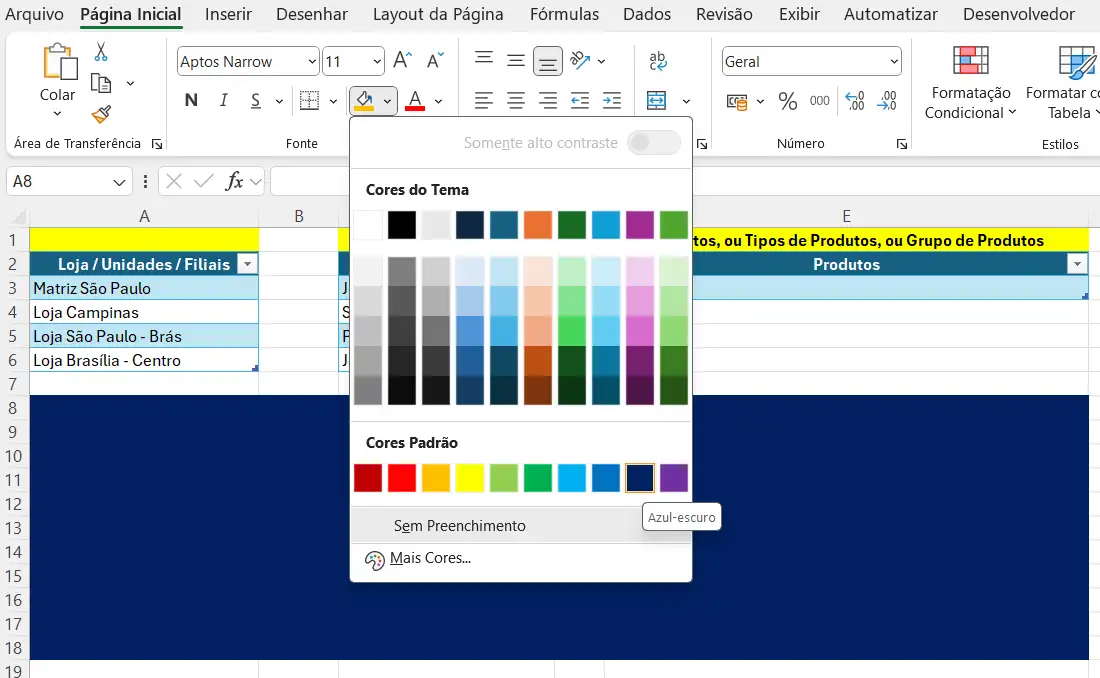 Passo a Passo para Alterar a Cor do Plano de Fundo