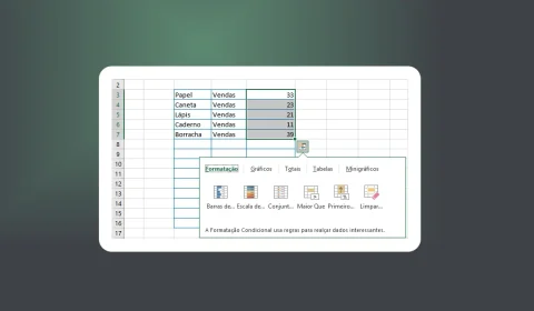Aplicar Formatação Condicional Usando Análise Rápida