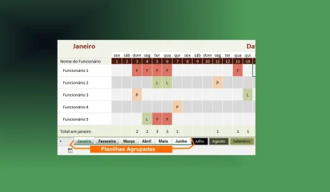 Como Agrupar e Desagrupar Planilhas de Excel