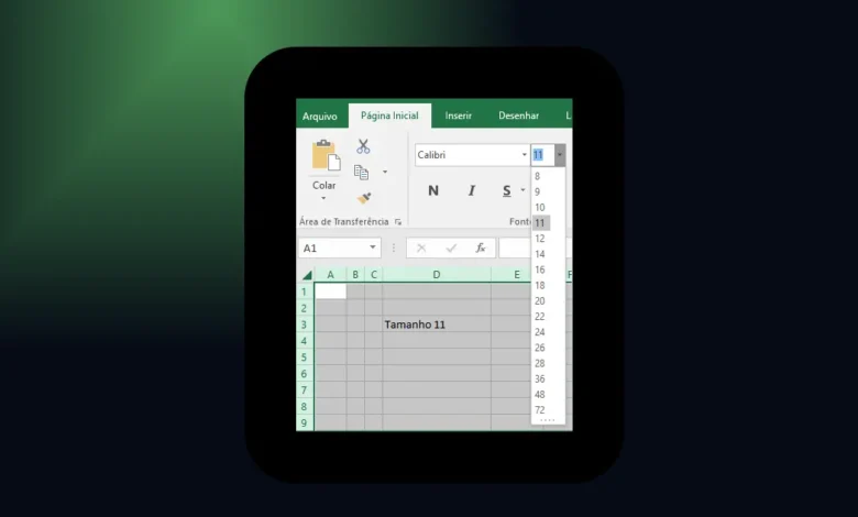 Alterar o Tamanho da Fonte em uma Planilha de Excel