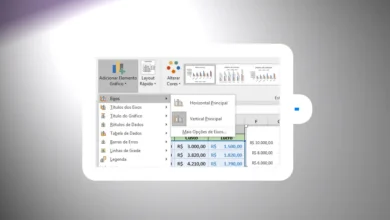 Exibir ou Ocultar Eixos Principais de um Gráfico