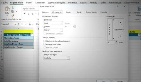 Girar ou Reposicionar Dados na Planilha de Excel
