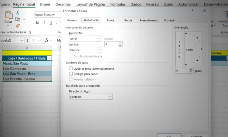 Girar ou Reposicionar Dados na Planilha de Excel