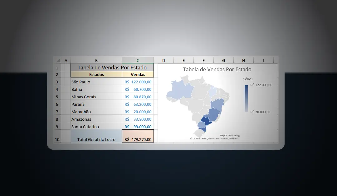 Criar um Gráfico de Mapa no Excel