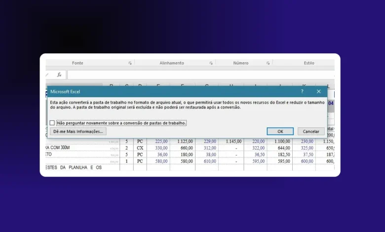 Salvar Planilha em Modo de Compatibilidade no Excel