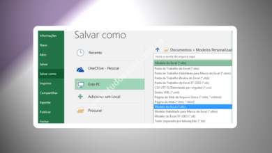 Salvar a Pasta de Trabalho como Modelo