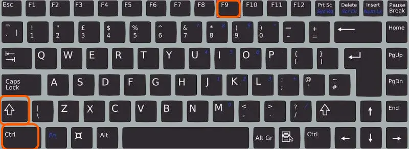 Usando Atalho de Teclado