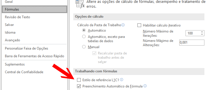 Estilos de Referência A1 e L1C1