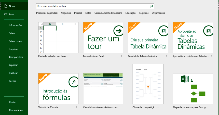 Fundamentos da Pasta de Trabalho do Excel