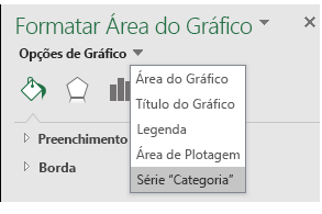 Painel de tarefas Formatar objeto para formatar gráficos