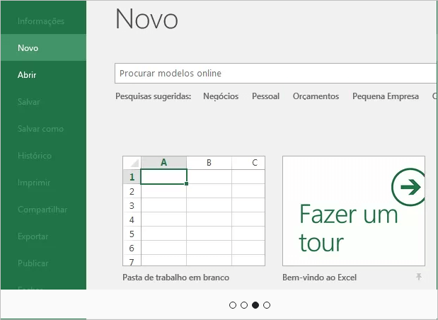 Trabalhar com planilhas de Excel Online