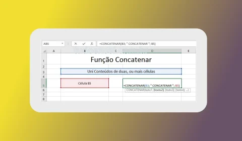 Função CONCATENAR de Excel