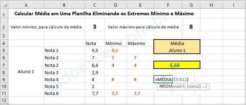 Calcular Média no Excel 2026