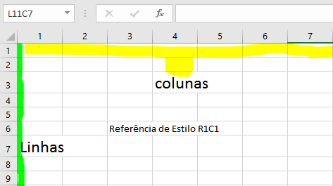 Estilo de Referência R1C1