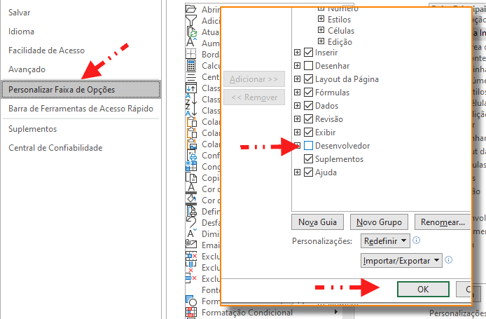 Exibir a Guia Desenvolvedor no Excel