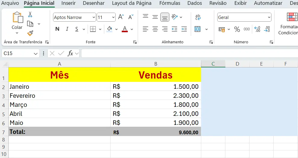 Exemplos Práticos de Como Usar a Função SOMA no Excel