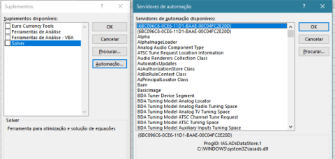 Remover Suplemento de Automação no Excel