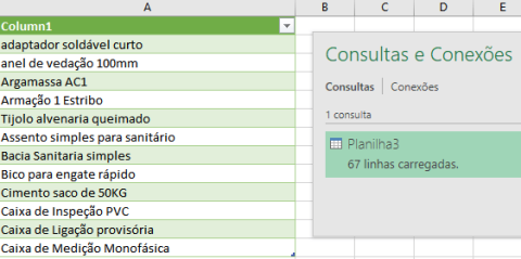 Editando conexões de dados no Excel manualmente